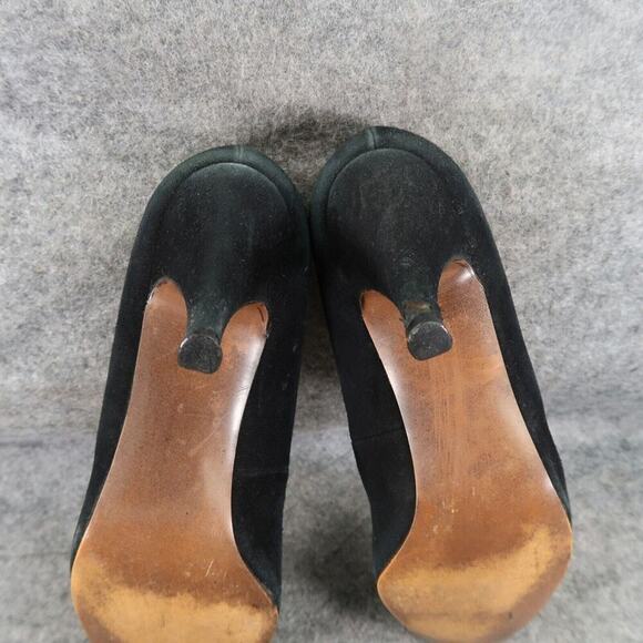 Pappagallo Shoes Womens 6.5 Pump Heel Fashion Leather Formal Classic Black Retro - Picture 15 of 16